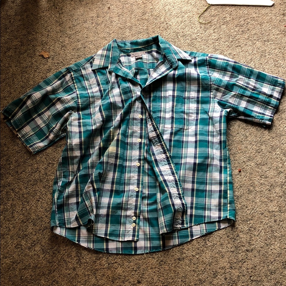 Plaid Windridge men’s  Shirt in Blue and Green